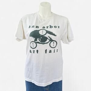 Vintage 90s Ann Arbor Art Fair Michigan Sun T Shirt